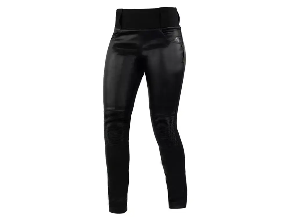 Zlevněný Dámské kožené legíny na moto Trilobite leggins black vel. 26
