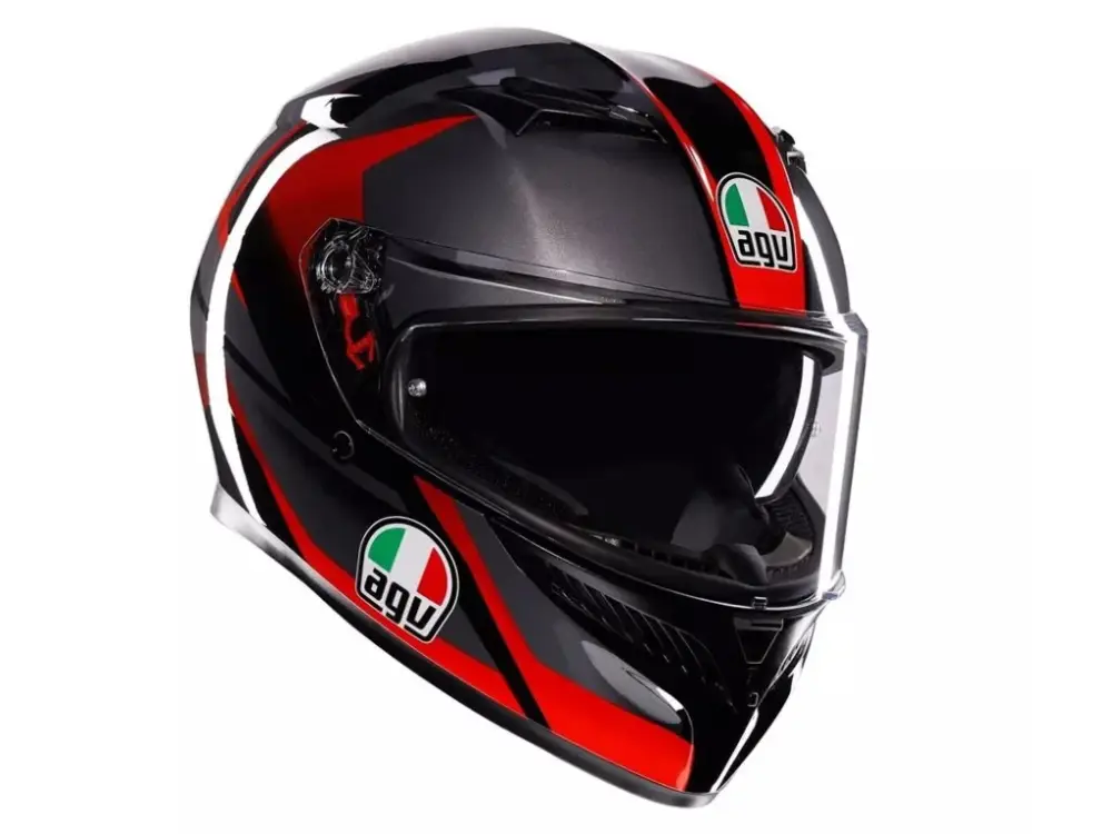 Aktuální AGV XS K3 E2206 MPLK STRIGA BLACK/GREY/RED vel. XS