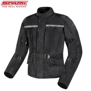 Pánská textilní moto bunda SPARK DURA EVO, černá Sleva