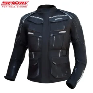 Pánská textilní moto bunda SPARK PACER, Black Bezpečná Platba