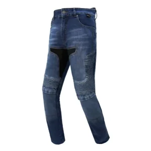 Jen Po Omezenou Doba Pánské džínové moto kalhoty SPARK BEAT PRODLOUŽENÉ, modré