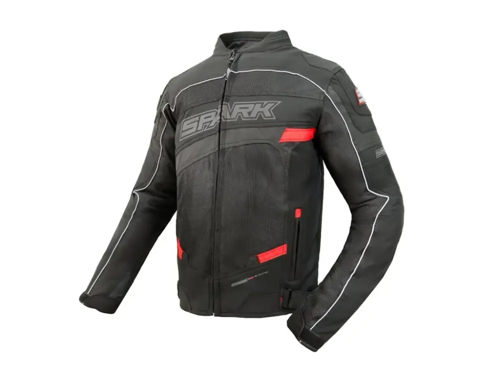 Sezónní Sleva Pánská textilní moto bunda SPARK MONTAUK, blk