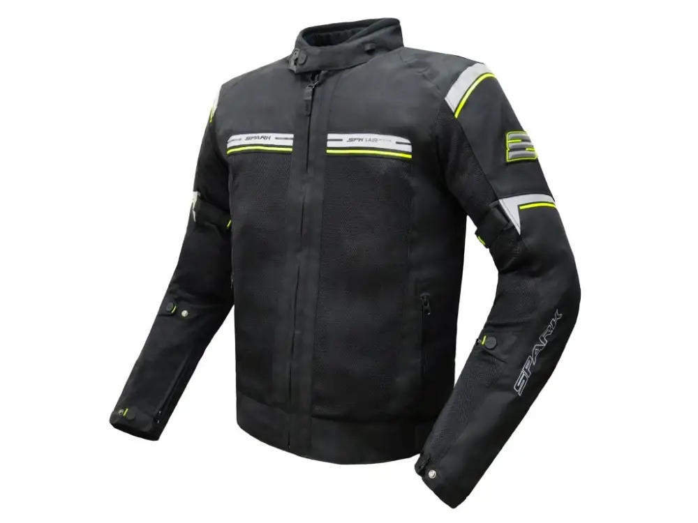 Horká Nabídka Pánská textilní moto bunda SPARK BREEZE, fluo