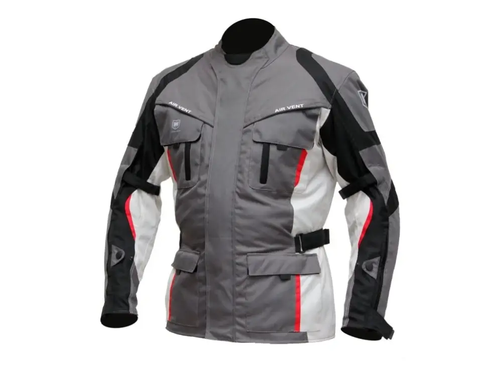 Přímo Od Výrobce Pánská textilní moto bunda CYBER GEAR TOUR LONG, šedá