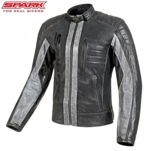 Vrácení Zdarma Pánská kožená moto bunda SPARK HECTOR, černá
