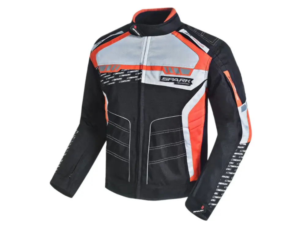 Autentický Pánská textilní moto bunda SPARK MIZZEN, červená