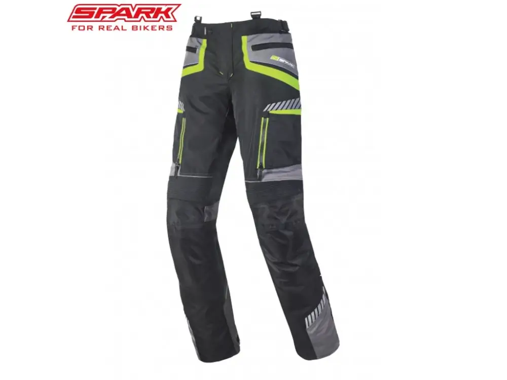 Pánské textilní moto kalhoty SPARK ROADRUNNER, černé Akční Cena