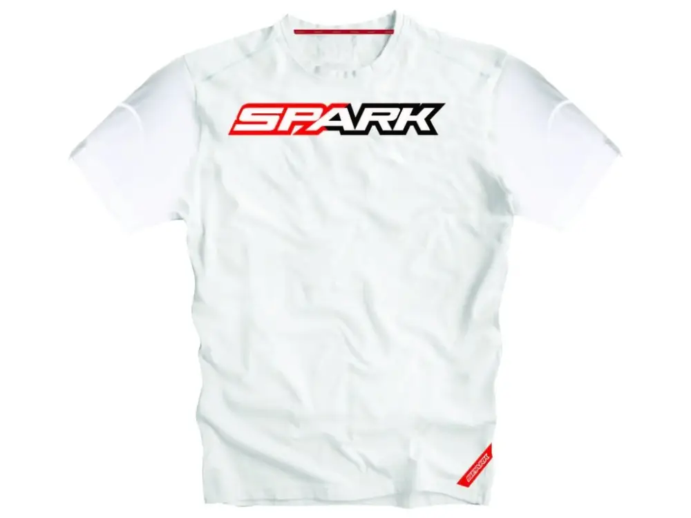 Pánské tričko Spark S 007, bílé Nejlepší Volba