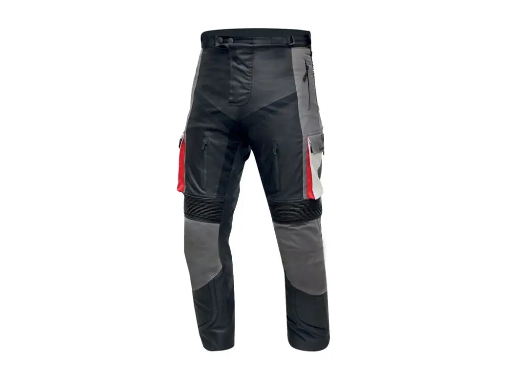 Pánské textilní moto kalhoty CYBER GEAR TOUR LONG, šedé Sleva