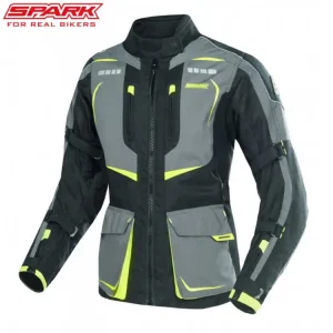 Vysoce Kvalitní Dámská textilní moto bunda SPARK LADY PACER, fluo