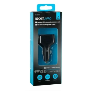 Víkendová Akce 38721 Nabíječka Rocket 3 Pro, 3 porty USB - PD / QC 3.0 - 40W - 12/24V