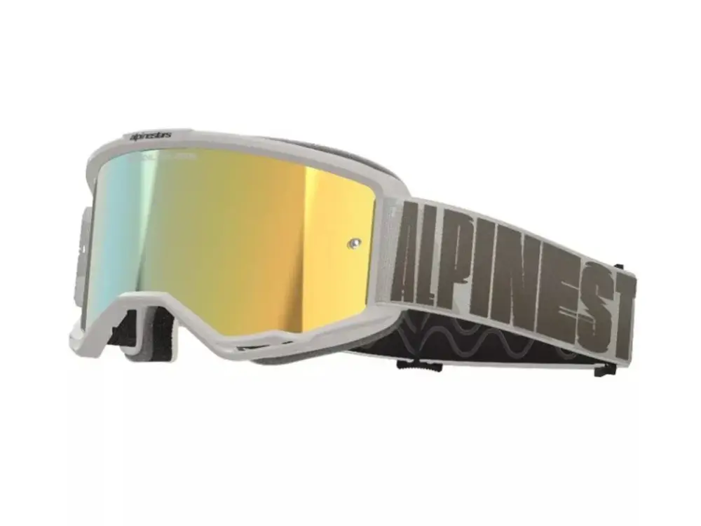 Aktuální Motokrosové brýle 2025 Alpinestars Vision 5 Hollow wind/mirror gold