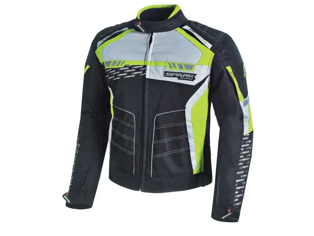 Pánská textilní moto bunda SPARK MIZZEN, Fluo Cenová Bomba
