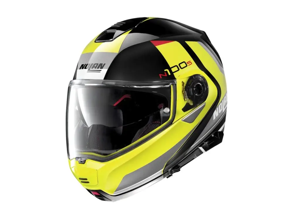 Moto helma Nolan N100-5 Hilltop N-Com Glossy Black 51 Ověřený