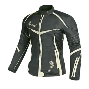Levný Dámská textilní moto bunda SPARK VINTAGE, černá