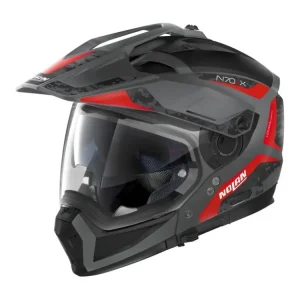 Akční Nabídka Moto helma Nolan N70-2 X Torpedo N-Com Flat Lava Grey 42