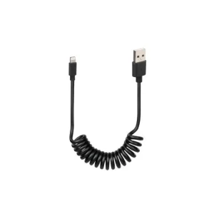 38701 Pružinový kabel Usb> Apple 8 Pin - 100 cm - černý Must-Have