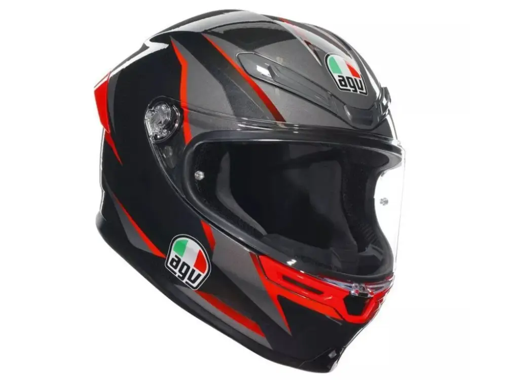 AGV K6S SLASHCUT BLACK/GREY/RED vel. L Přímo Od Výrobce