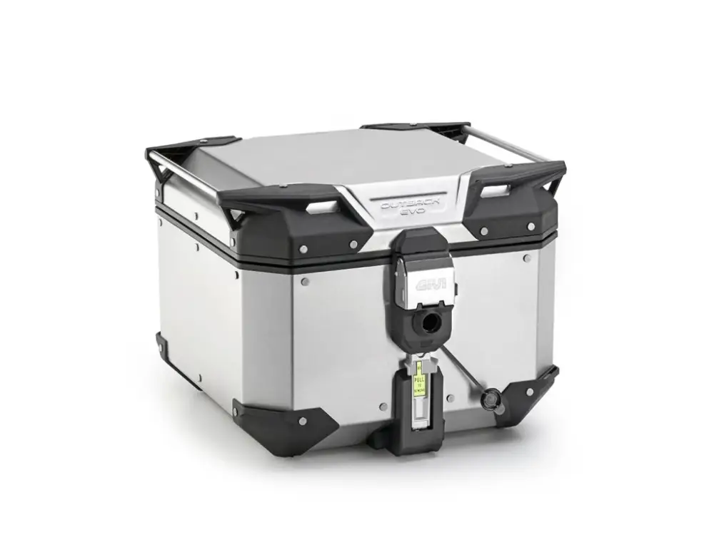 OBKEV42A stříbrný horní kufr GIVI Trekker Outback EVO hliníkový (Monokey topcase), bez zámku, 42 l. Odeslání Ihned