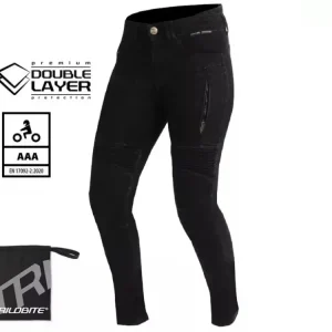 Aktuální Trilobite Parado doublelayer AAA skinny fit ladies jeans black level 2 vel. 26