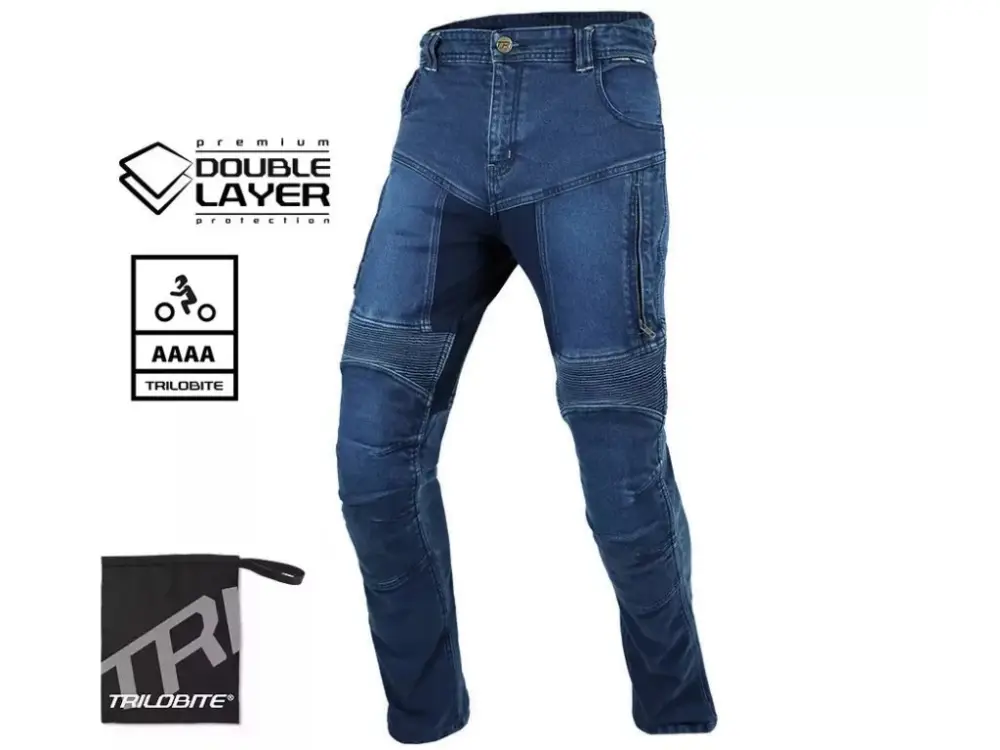 Trilobite Parado doublelayer AAAA slim fit men jeans blue level 2 vel. 30 Levný