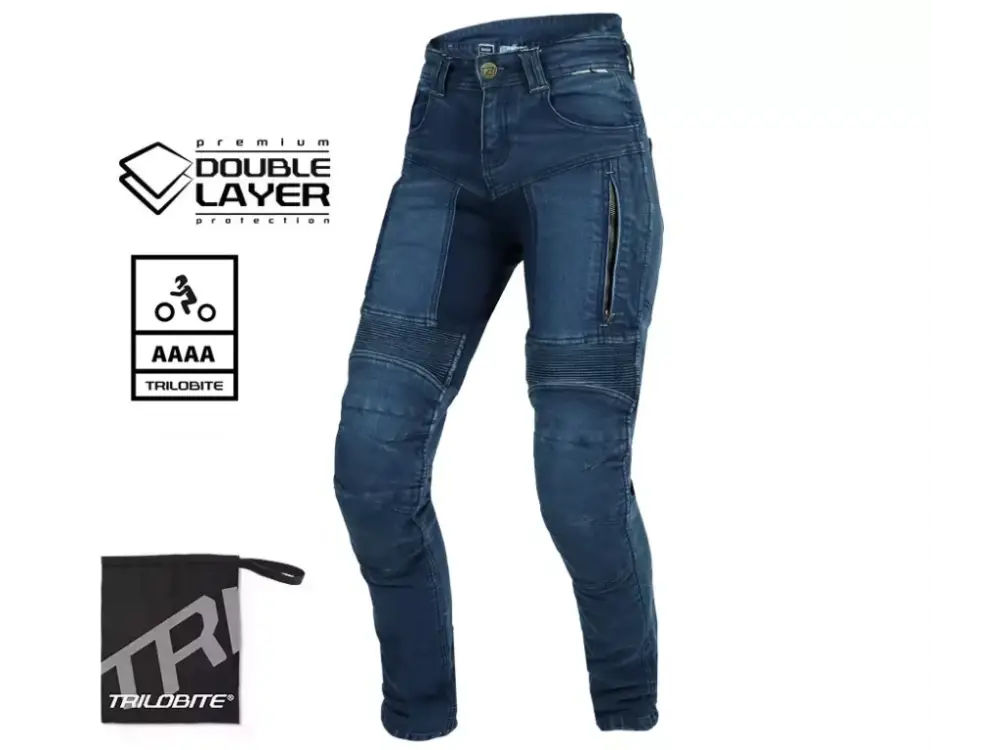 Trilobite Parado doublelayer AAAA slim fit ladies jeans blue level 2 vel. 26 Tovární Cena