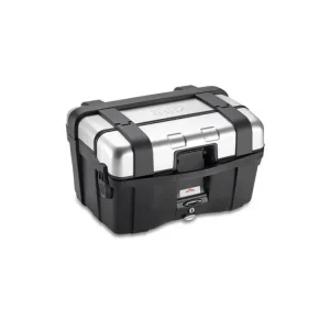 TRK46N kufr GIVI Trekker černý se stříbrným hliníkovým víkem (Monokey), objem 46 ltr. Hit Sezóny