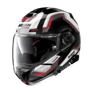 Akce Moto helma Nolan N100-5 Upwind Glossy Black N-Com 61