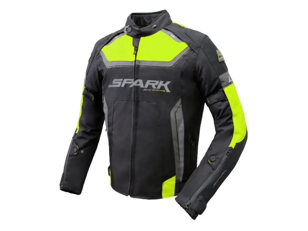 Pouze Dnes Pánská textilní moto bunda SPARK MAVERICK, fluo