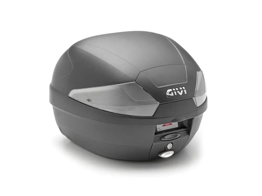 B29NT2 kufr GIVI černý s čirými/kouřovými odrazkami (Monolock s vlastní plotnou), objem 29 ltr. Ihned K Objednání