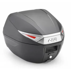Značkový C30NT kufr GIVI černý, čiré odrazky (Monolock s plotnou), objem 30 ltr.