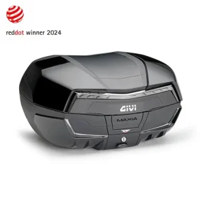 V58NNTB2 kufr GIVI Maxia 5 černý (Monokey), čirá optika, 4 černé lakovatelné kryty, objem 58 ltr. Autentický