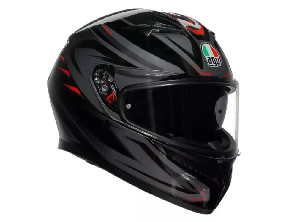 Zlevněný AGV K3 ECE 22.06 SYTH BLACK/RED vel. XS