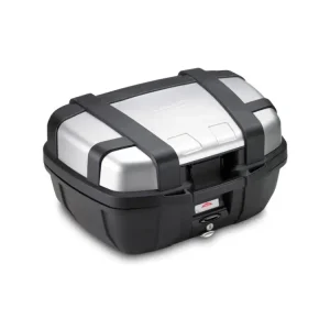 TRK52N kufr GIVI Trekker černý se stříbrným hliníkovým víkem (Monokey), objem 52 ltr. Cenová Bomba
