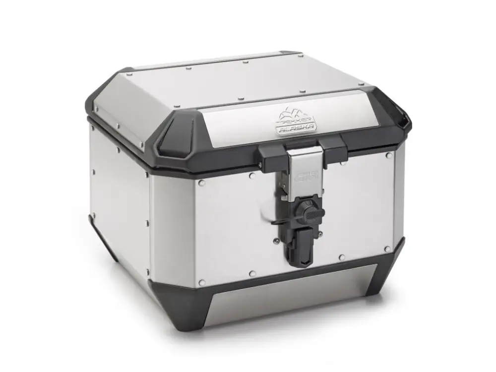 Přímo Od Výrobce ALA44A stříbrný horní kufr GIVI Trekker ALASKA celohliníkový (Monokey topcase), objem 44 ltr.