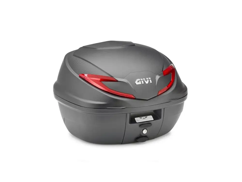Nízká Cena B39N kufr GIVI černý (Monolock s vlastní plotnou) s červenými odrazkami, objem 39 ltr.