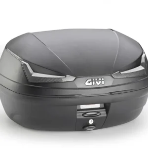 Super Cena E455NT SIMPLY IV kufr GIVI černý (Monolock s vlastní plotnou), čiré odrazky, objem 45 litrů
