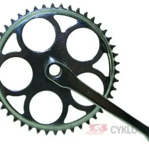 Kliky jednopřevodník Fe klínkový bez krytu LASCO 170mm/46zubů(pár) Horká Nabídka