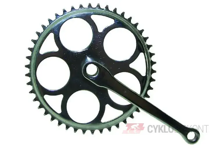 Kliky jednopřevodník Fe klínkový bez krytu LASCO 170mm/46zubů(pár) Horká Nabídka