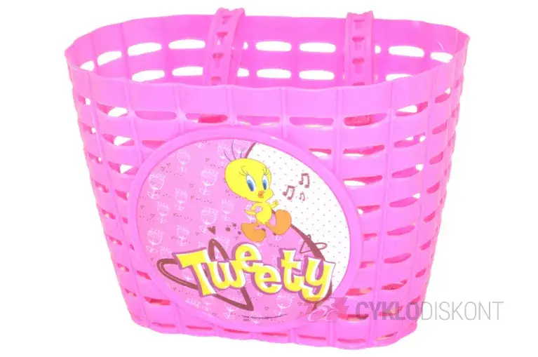 Výhodná Nabídka koš přední DĚTSKÝ 29403 RŮŽOVÝ TWEETY
