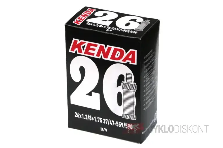 Pouze Dnes 26" duše KENDA 26 x 1 3/8 na cestovní 26" kola (37/47 -590)