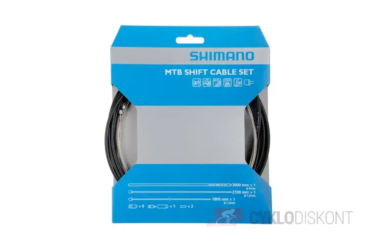 Řadící set Shimano MTB Shift Cable set černý Víkendová Akce