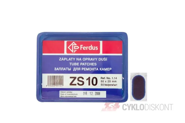 Originální lepení-záplata FERDUS ZS10 ovál 50x25mm