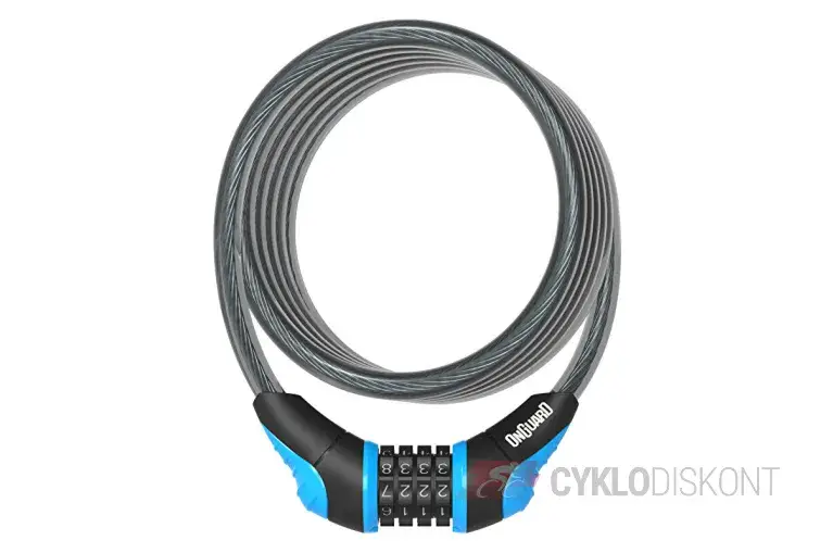 zámek ONGUARD spirála 8160 10x1800mm modrý Jen Po Omezenou Doba