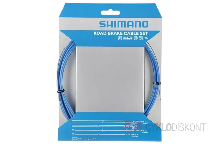 Omezená Nabídka Silniční brzdový set Shimano Road Brake Cable set modrý