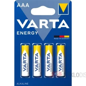 Baterie alkalická Varta Energy AAA, LR03, blistr 4ks Nejprodávanější