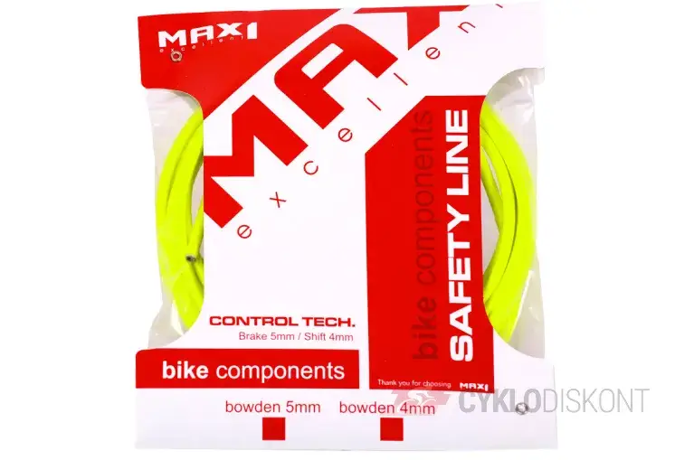BRZDOVÝ BOWDEN MAX1 21727 5mm (3m) FLUO ŽLUTÁ Nakupujte Hned