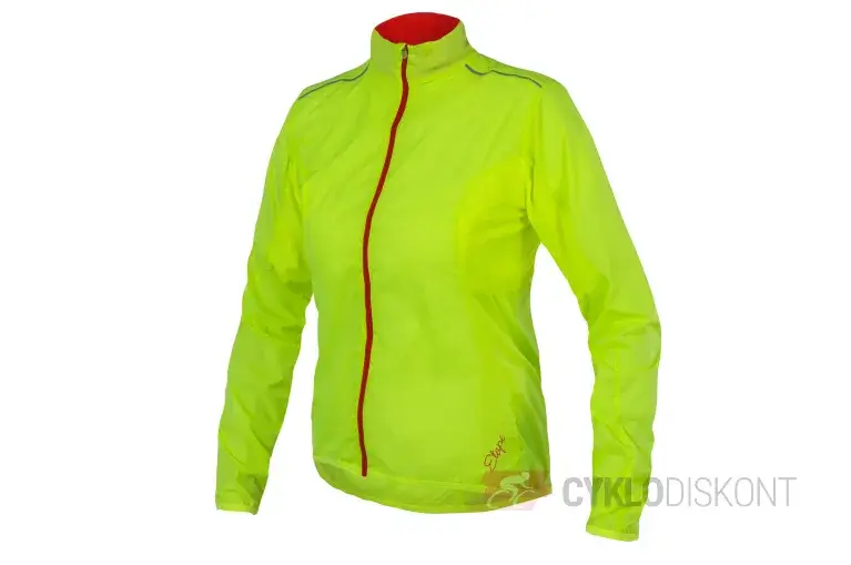 Poslední Šance dámská větrovka ETAPE Gloria žlutá fluo