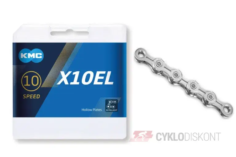 Finální Výprodej Řetěz KMC X10EL Silver 114 článků