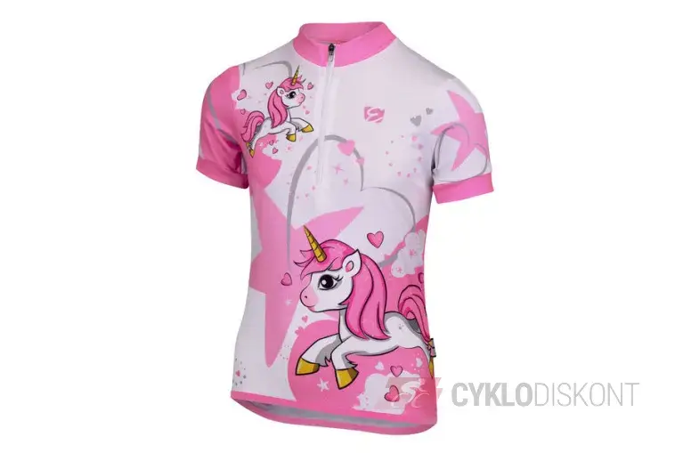dětský cyklistický dres ETAPE Rio, bílá/růžová Vysoce Kvalitní